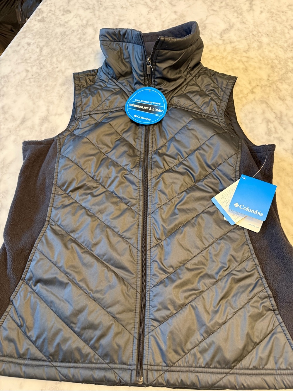 NWT Columbia Mix It Around Water Resistant Vest Black Women’s L